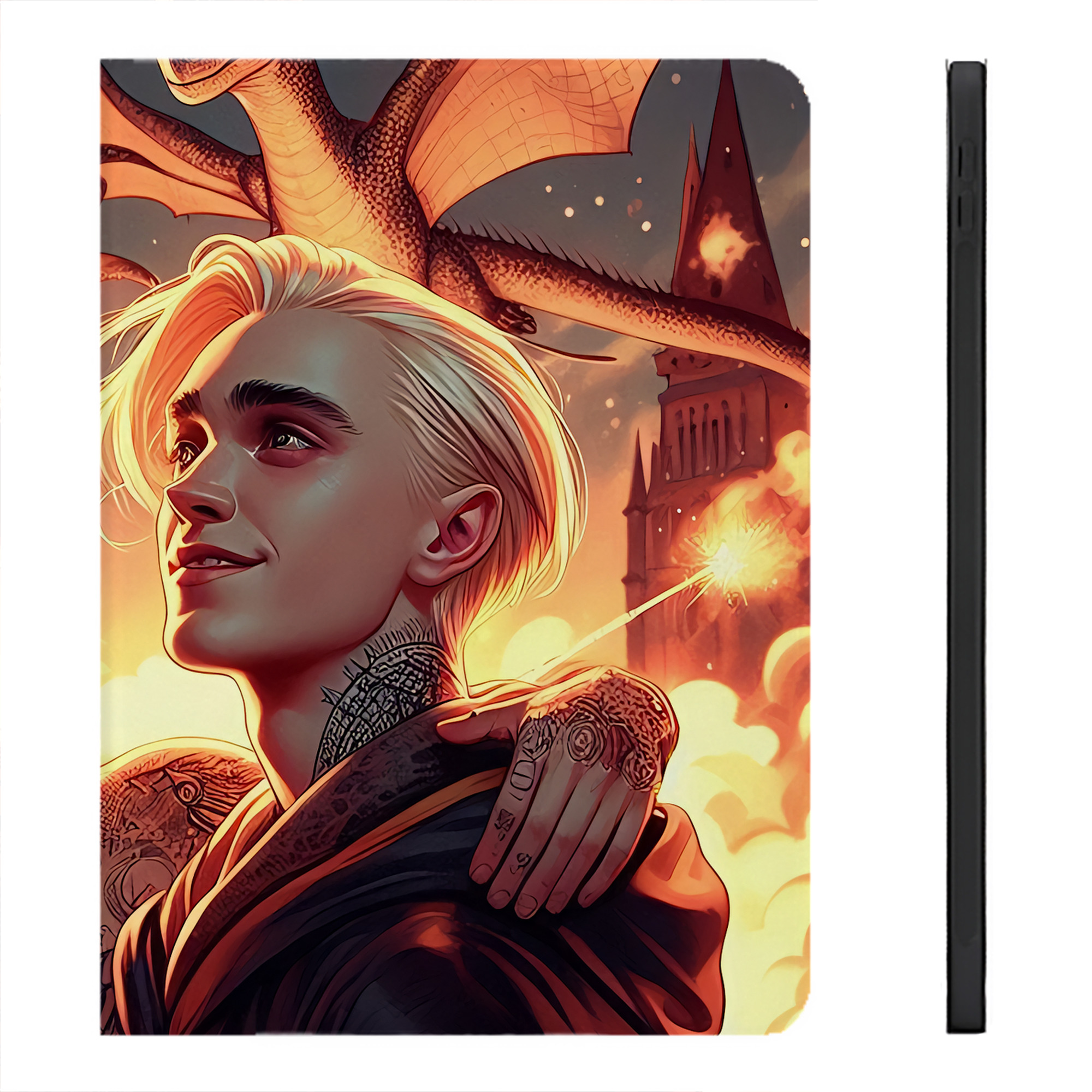 （画像用） Harry Potter ハリー・ポッターシリーズ IPadケース ペンホルダー付き ブックスタイルデザイン
